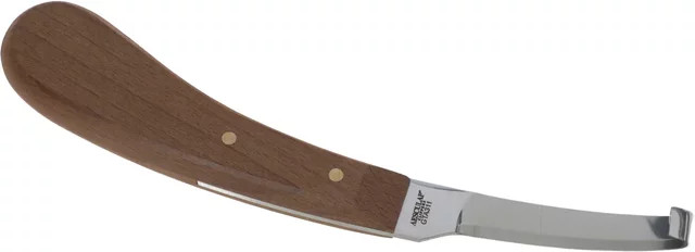 Produktbild von Rénette rechtsschneidend dänische Form Griff Buche wärmebehandelt Aesculap