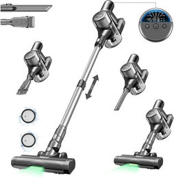 Produktbild von Renoviert:  Ultenic U12 Vesla Akku-Staubsauger, 30 kPa Saugkraft, 450 W Motor, 1 l Staubbox, bis zu 45 Minuten Laufzeit U12 Vesla grau