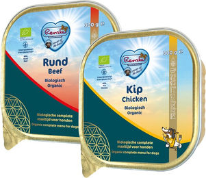 Renske biologisches Hundefutter - Schälchen - Huhn - 9 x 300 g – Bild 1 von 5