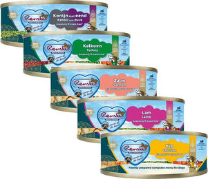 Renske frisches getreidefreies Hundefutter - Kaninchen mit Ente - 24 x 95 g – Bild 1 von 2