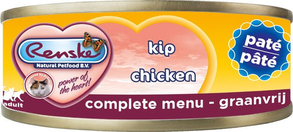 Renske Katze Frische Pastete - Adult - Frischer Thunfisch mit Lachs - 24 x 70 g – Bild 1 von 5