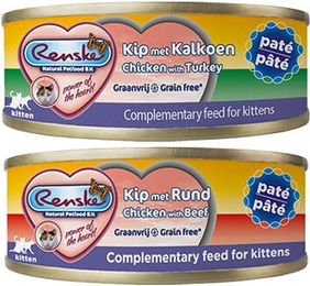 Renske Vers Paté Kitten - Huhn mit Rind - 24 x 70 Gramm – Bild 1 von 5