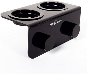 Produktbild von REPTIZOO Doppeltes Futterhaus magnetisch Schwarz