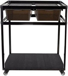 Produktbild von ReptiZoo Terrarium Zuchtrack Unterschrank INO12 2-fach rollbar