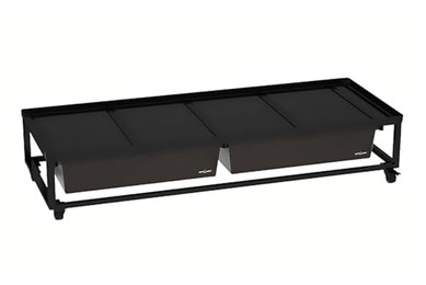 Produktbild von ReptiZoo Zuchtrack 2 bis 4 Fach mit zwei Boxen medium, Trennstreifen und Rädern