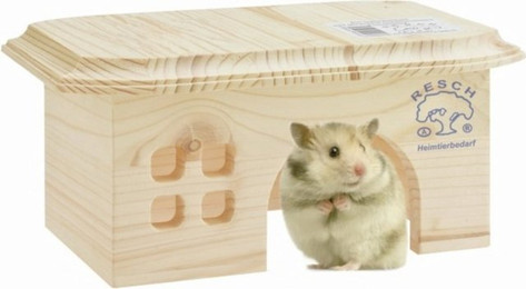 Produktbild von Resch Nagerhaus Hamster Bungalow aus Fichtenholz - 1 Stk.