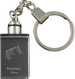 Produktbild von Retired Race Horse - Crystal pendant with photo of a horse, illuminated pendant, unique gift by Art-Dog brand transparent
