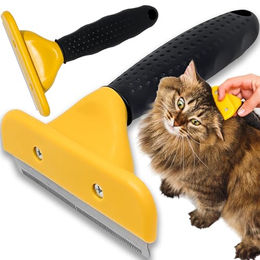 Produktbild von Retoo Hundebürste Katzenbürste Kurzhaar Tierhaarentferner Unterwolle