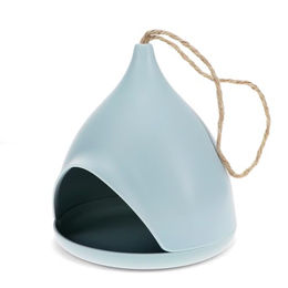 Rex London Vogelhaus Futterstation aus Bambusfaser Blau – Bild 1 von 2