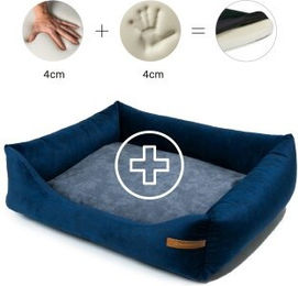 Rexproduct Otto Orthopädisches Hundebett Dunkelblau S-XL graphit/nature XL – Bild 1 von 3