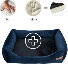 Produktbild von Rexproduct Otto Orthopädisches Hundebett Dunkelblau XL