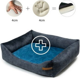 Produktbild von Rexproduct Otto Orthopädisches Hundebett Graphit S-XL blau