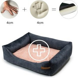 Produktbild von Rexproduct Otto Orthopädisches Hundebett Graphit S-XL pink M