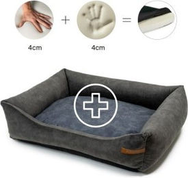 Rexproduct Otto Orthopädisches Hundebett Grau S-XL graphit/nature M – Bild 1 von 3