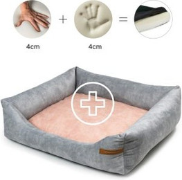 Produktbild von Rexproduct Otto Orthopädisches Hundebett Grau S-XL Pink M