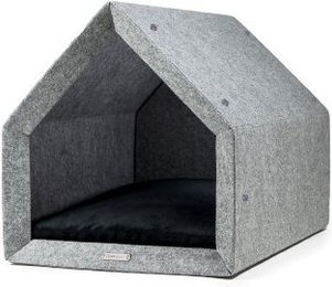 Produktbild von Rexproduct Pethome 2.0 Hundehaus hellgrau schwarz L
