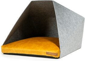 Produktbild von Rexproduct PetPocket Hundehütte hellgrau gelb