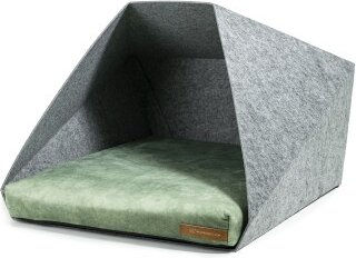 Produktbild von Rexproduct PetPocket Hundehütte hellgrau grün