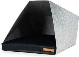 Produktbild von Rexproduct PetPocket Hundehütte hellgrau schwarz