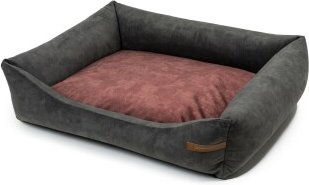 Rexproduct SoftColor Hundebett Khaki Rot L – Bild 1 von 3