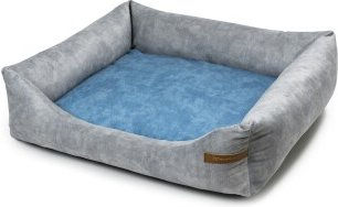 Rexproduct SoftColor luxury dog bed in grau color blau XL – Bild 1 von 3