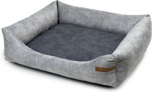 Rexproduct SoftColor luxury dog bed in grau color graphit/nature XL – Bild 1 von 3