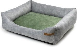 Rexproduct SoftColor luxury dog bed in grau color grün S – Bild 1 von 3