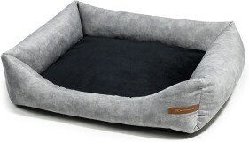 Rexproduct SoftColor luxury Hundebett grau schwarz M – Bild 1 von 3
