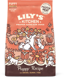 Produktbild von Rezept mit Huhn und Lachs für Welpen 1kg | Lily's Kitchen