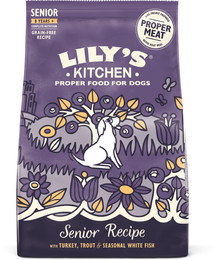 Produktbild von Rezept mit Truthahn und Forelle für ältere Hunde 2.5kg | Lily's Kitchen
