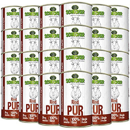 Produktbild von Rind PUR Nassfutter für Hunde