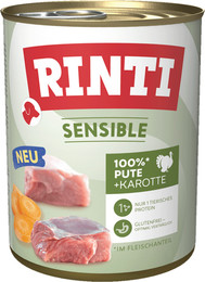 Produktbild von Rinti 6 x 800g Sensible Pute+Karotte