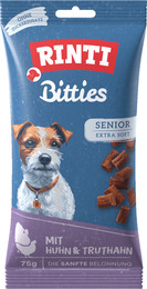 Produktbild von RINTI Bitties 75g Hundesnack 16 x 75 Gramm Senior Huhn & Truthahn
