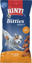 Produktbild von RINTI Bitties Huhn & Käse Hundesnack - 16 x 75 g