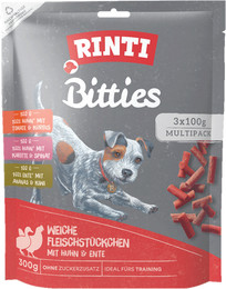 Produktbild von RINTI Bitties Multipack Hundesnack 8 x 3x100 Gramm