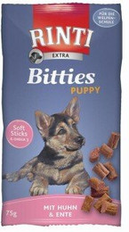 Produktbild von RINTI Bitties Puppy Huhn & Ente - 16 x 75 g