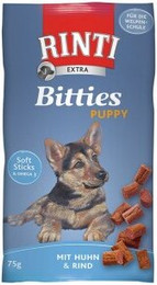 Produktbild von RINTI Bitties Puppy Huhn & Rind - 16 x 75 g