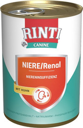 Produktbild von RINTI Canine 400 Gramm Diätnahrung für Hunde 12 x 400 Gramm Niere/Renal Huhn