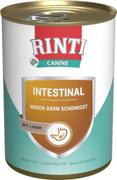 Produktbild von RINTI Canine 400 Gramm Diätnahrung für Hunde Sparpaket 24 x 400 Gramm Intestinal Lamm