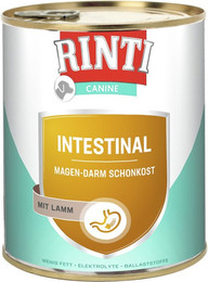 Produktbild von RINTI Canine 800g Dose Hundenassfutter Diätnahrung Sparpaket 12 x 800 Gramm Intestinal Lamm