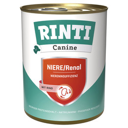 Produktbild von Rinti Canine Niere/Renal mit Rind - 6 x 800 g