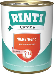 Produktbild von Rinti Canine Niere & Renal Rind 6x800g
