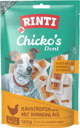 Produktbild von RINTI Chicko Dent Kausticks 150g Hundesnacks 9 x 150g Huhn Small