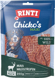 Produktbild von RINTI Chicko Maxi 250 Gramm Hundesnacks Sparpaket 9 x 250 Gramm Wildstreifen