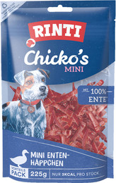 Produktbild von RINTI Chicko Mini 4 x 225 Gramm Hundesnacks Ente