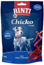 Produktbild von RINTI Chicko Mini 80 Gramm Hundesnacks Sparpaket 12 x 80 Gramm Ente
