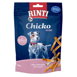 Produktbild von Rinti Chicko Mini Häppchen mit Lachs - 12 x 80 g