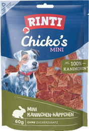Produktbild von RINTI Chicko Mini Kaninchen Hundesnack 12 x 60 Gramm