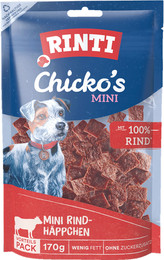 Produktbild von RINTI Chicko Mini Rind Hundesnack 9 x 170 Gramm