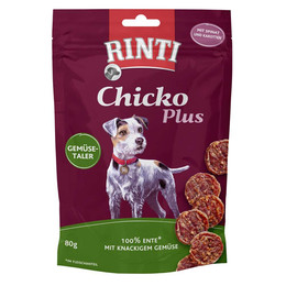 Produktbild von Rinti Chicko Plus Gemüsetaler mit Ente & Gemüse - 12 x 80 g